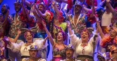 Un momento de la intervención del coro de adultos Químbara, cuando se llevó el Primer Premio Fermín Salvochea 2022.