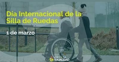 Banner del Día Internacional de la Silla de Ruedas de IMPULSA IGUALDAD