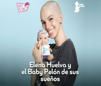 Banner de la presentación del Baby Pelón diseñado por Elena Huelva para la Fundación Juegaterapia