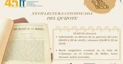 Cartel de la XXVII Lectura Continuada del Quijote de FIAPAS