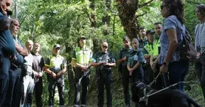 Un momento de la intervención de Lourdes González Perea en la III Jornada Internacional de Cooperación Policial Jacobea, con la Guardia Civil en terreno del Camino (Fuente: Fundación ONCE)