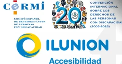Logos del CERMI e ILUNION Accesibilidad