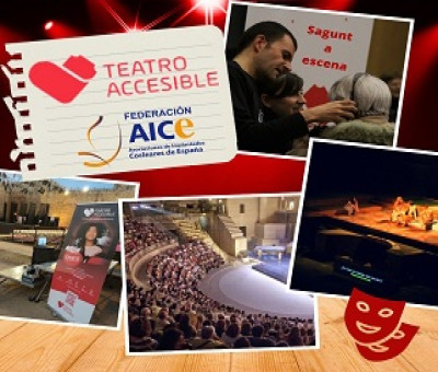 Teatro accesible en el Festival Sagunt a Escena (Fuente: Federación AICE)
