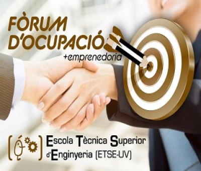 Banner del Foro de Empleo y Emprendimiento de la Escuela Técnica Superior de Ingeniería de la Universidad de Valencia