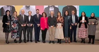 Momento de la entrega de los Premios Compromiso 2023, de la Fundación Integra, a la integración laboral