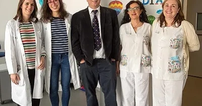 El grupo de investigadores del Hospital Nacional de Parapléjicos, con Julian Taylor y Marta Ríos-León (Fuente: Hospital de Parapléjicos de Toledo)