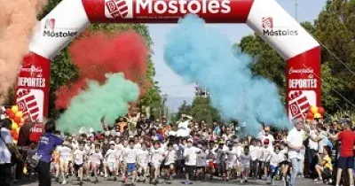 Momento de la salida de la Carrera Solidaria Infantil contra las Enfermedades Raras del año pasado (Fuente: Grupo Casaverde)