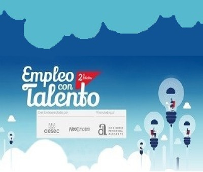 Banner de la II edición de la Feria online, EMPLEO CON TALENTO