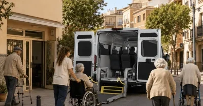 Transporte adaptado en un centro de día de personas mayores