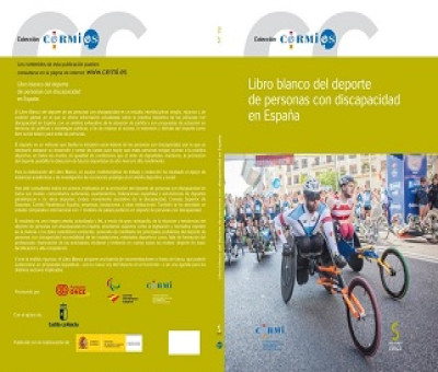 Portada y reverso del 'Libro Blanco del deporte de personas con discapacidad en España'