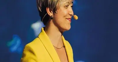 Diana de Arias durante la presentación del evento
