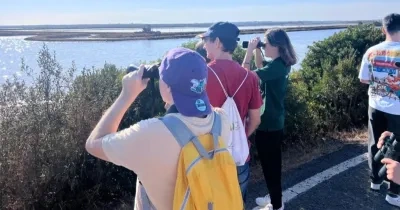 personas disfrutando de la ruta
