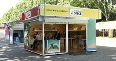 Caseta de la ONCE en la Feria del Libro (Fuente: ONCE)