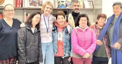 Algunas de las personas con discapacidad intelectual de Apadis que colaborarán en las bibliotecas de San Sebastián de los Reyes (Fuente: Plena Inclusión Madrid)