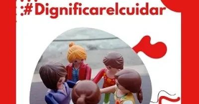 Banner con una imagen de la campaña de CCOO Cantabria 'Dignificar el cuidar'