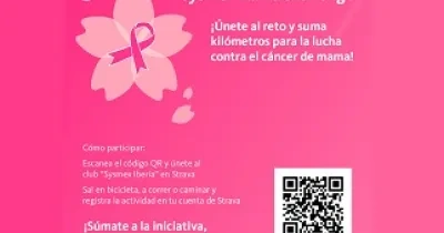 Banner de la iniciativa solidaria #SysmexMamaChallenge para luchar contra el cáncer de mama de Sysmex