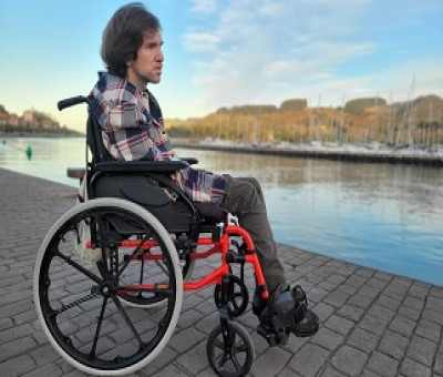El actor con discapacidad, Telmo Irureta (Fuente: Telmo Irureta)