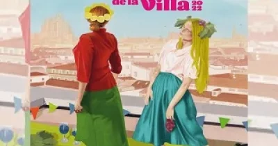 Cartel de los Veranos de la Villa 2022, rescatando uno de los carteles que Ouka Leele que hizo para esta campaña en 1996