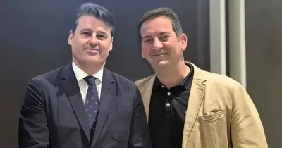 Pablo García-Trespalacios, presidente de la Asociación Empresarial VTC Andalucía, junto a Óscar Soriano, director general de Rehatrans