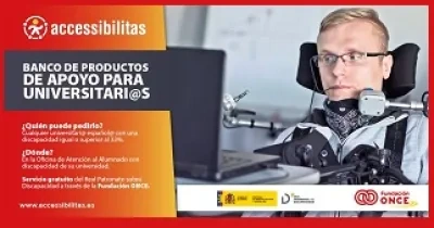 Banner del Banco de productos de apoyo para universitari@s de Accessibilitas