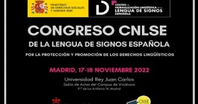 Banner del Congreso CNLSE de la Lengua de Signos Española 2022