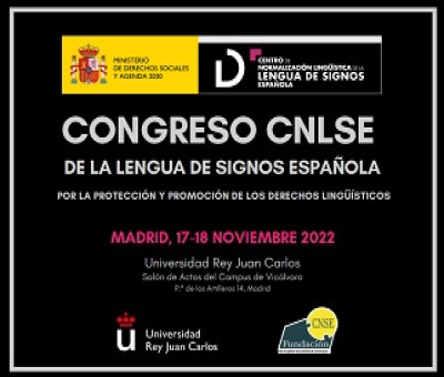 Banner del Congreso CNLSE de la Lengua de Signos Española 2022