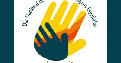 Banner con la imagen identificativa del Día Nacional de las Lenguas de Signos Españolas
