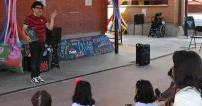 Un momento de la clausura del campamento