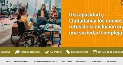 Cartel del curso en la web de la UNED