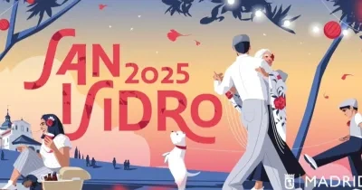 Cartel de San Isidro 2025 con avatares vestidos de chulapos y chulapas