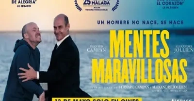 Cartel de la comedia francesa MENTES MARAVILLOSAS