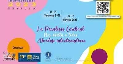Cartel del I Congreso Internacional de Parálisis Cerebral Sevilla 2023