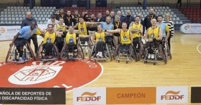 cd ilunion celebrando su titulo de campeones de la Supercopa BSR