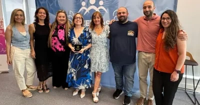 Recepción del premio en el CEADELA