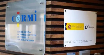 Cartel de cermi junto al del observatorio nacional de la discapacidad