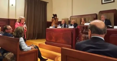 Imagen de la contitución del Foro Galicia de Discapacidad con representación de CERMI Galicia en el Colegio Notarial de Galicia