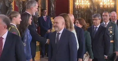 El presidente del Cermi, Luis Cayo Pérez Bueno, en una recepción en el Palacio Real