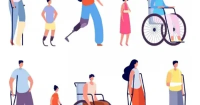 Imagen recreada de personas con discapacidad (Fuente: CERMI)