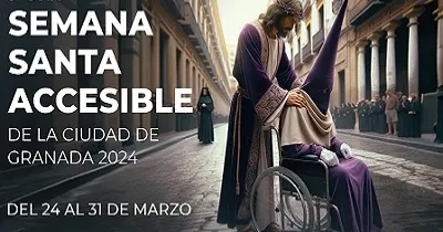 Banner con el cartel de la octava edición de la Guía de la Semana Santa Accesible de Granada (Fuente: Ayuntamiento de Granada)