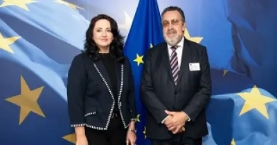Dalli y Carballeda en Bruselas (Fuente: Comisión Europea)