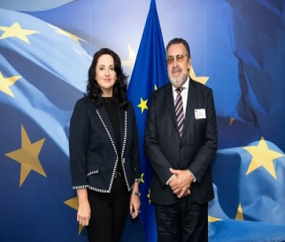 Dalli y Carballeda en Bruselas (Fuente: Comisión Europea)
