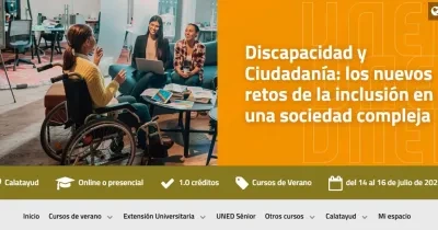 Cartel del curso en la web de la UNED