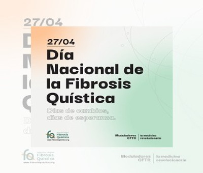 Cartel de la Fundación Española de Fibrosis Quística para celebrar el Día Nacional de la Fibrosis Quística 2022