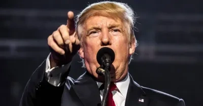 Donald Trump en una conferencia