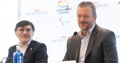 Andrew Parsons (derecha) y Alberto Durán, el año pasado en Madrid