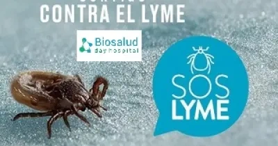 Banner sobre la lucha contra la enfermedad de Lyme de la clínica Biosalud