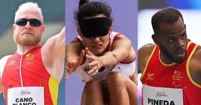 Alba García, Iván Cano y David Pineda, en sus pruebas