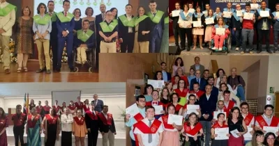 Montaje con fotos de otras graduaciones
