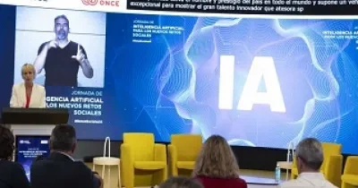Momento de la intervención de Carme Artigas en la jornada sobre Inteligencia Artificial