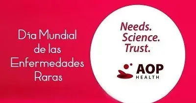 Banner del Día Mundial de las Enfermedades Raras de AOP Health